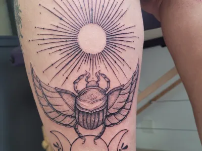 Tatouage scarabée